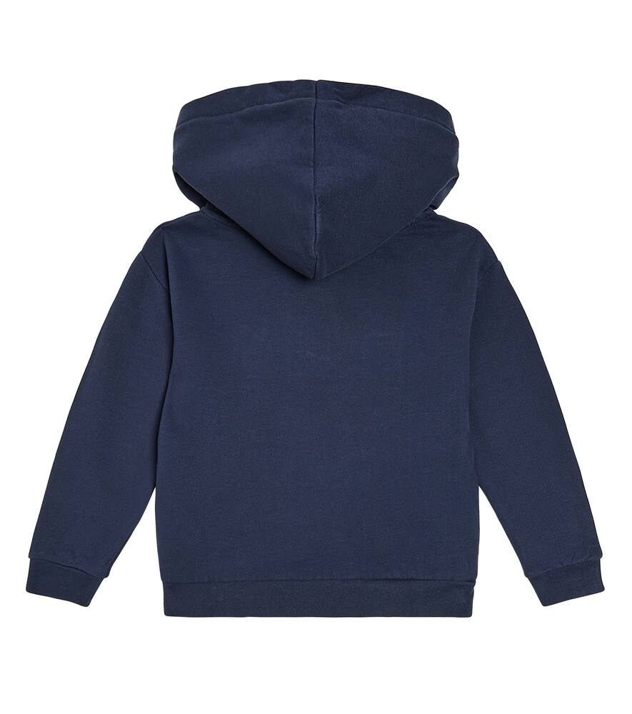 Shop Vilebrequin Gary Logo Cotton Jersey Hoodie In Blue