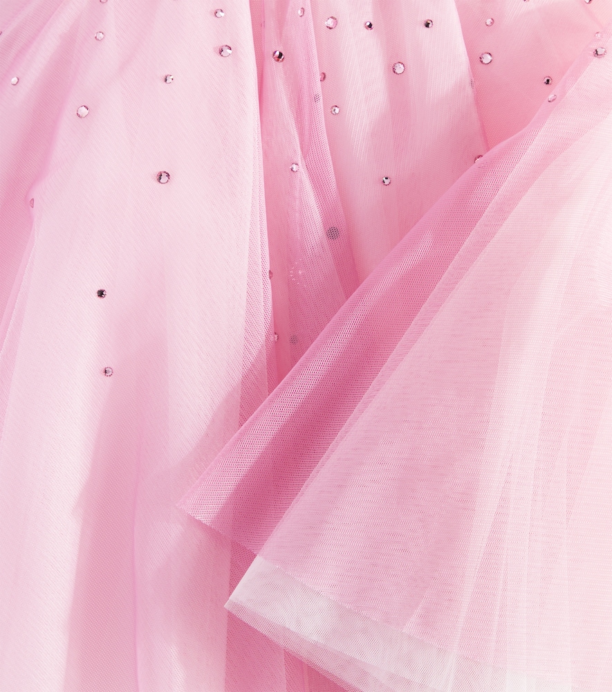  Monnalisa Monnalisa Embellished Tulle Dress 