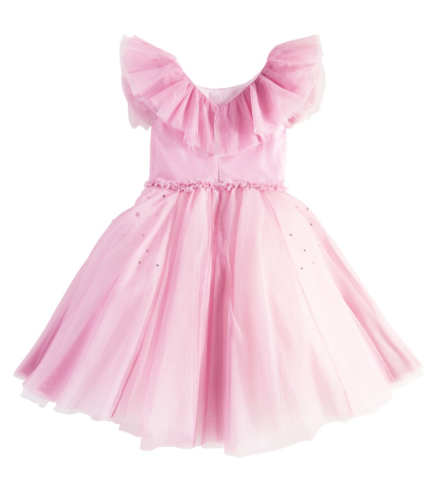 Monnalisa Monnalisa Embellished Tulle Dress 