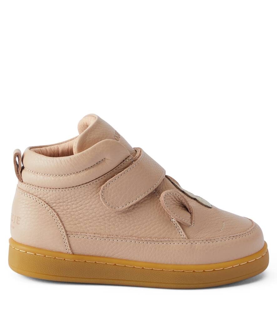 Donsje Mika Unicorn Leather Booties In Pink