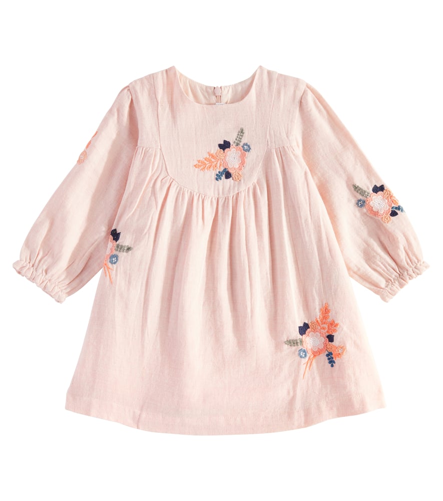 Tartine et Chocolat Baby embroidered floral cotton-blend dress