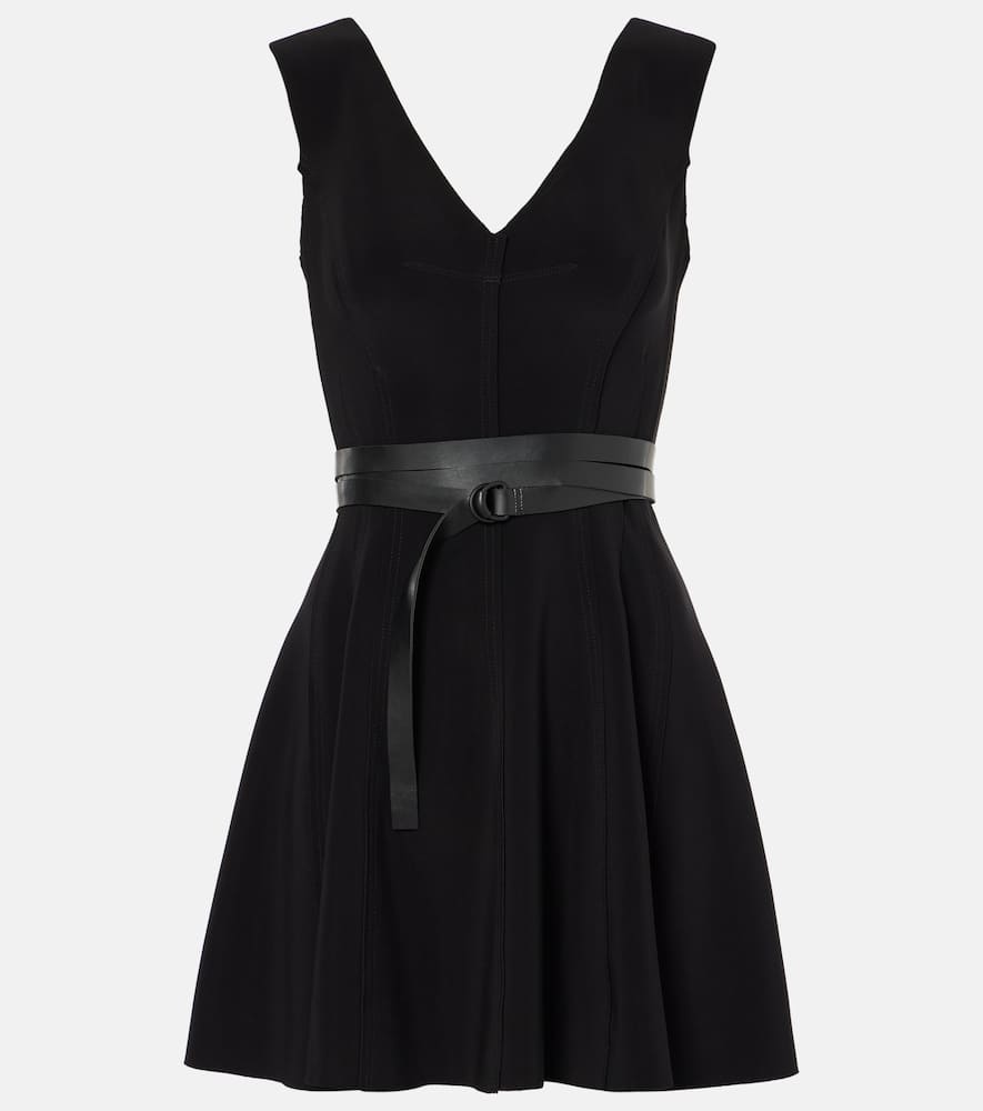 Norma Kamali Grace Jersey Mini Dress For Women In Black