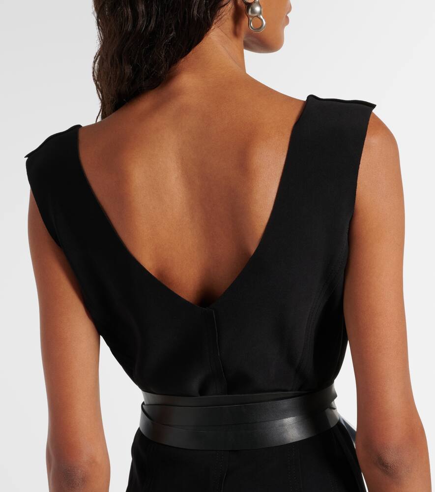 Norma Kamali Grace Jersey Mini Dress For Women In Black