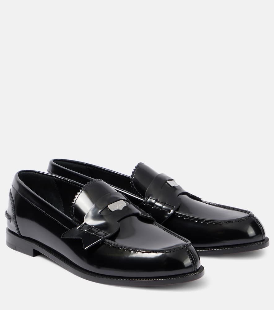 Penny leather loafers