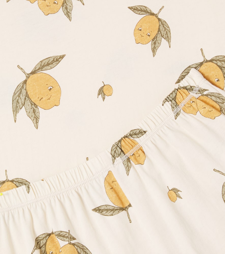 Konges Slojd Famo Cotton T-shirt And Shorts Set In White