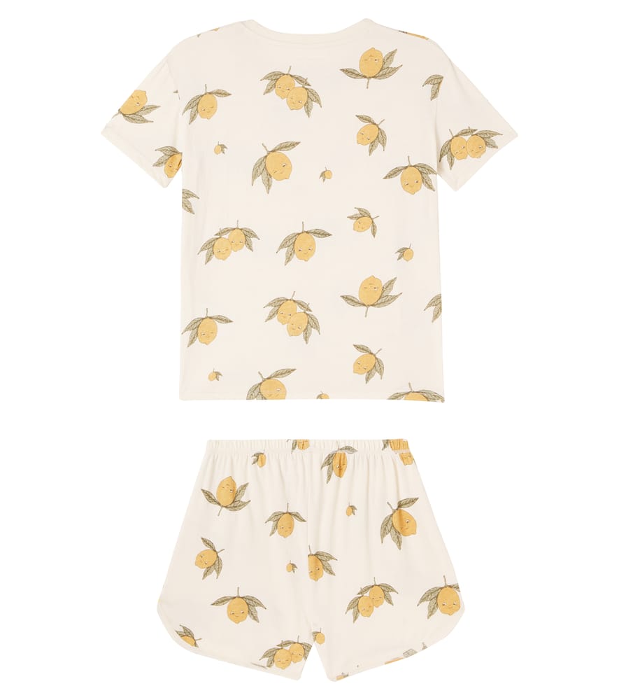 Konges Slojd Famo Cotton T-shirt And Shorts Set In White