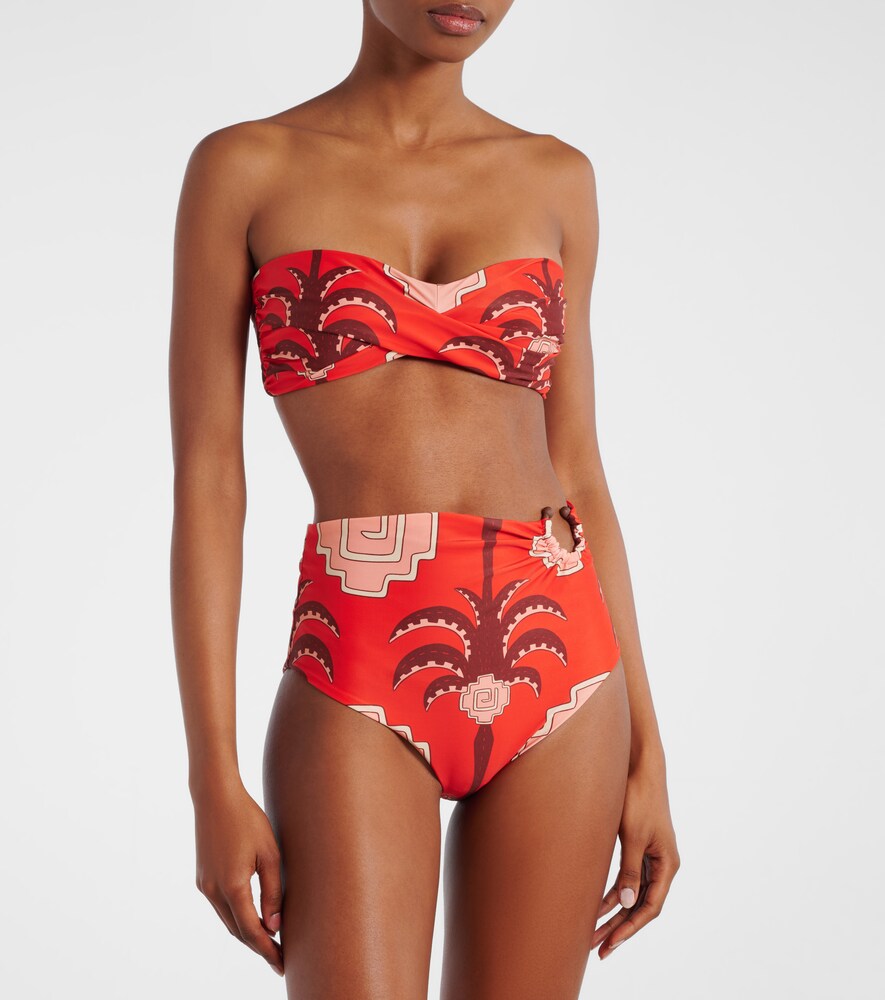 Johanna Ortiz Printed bikini top