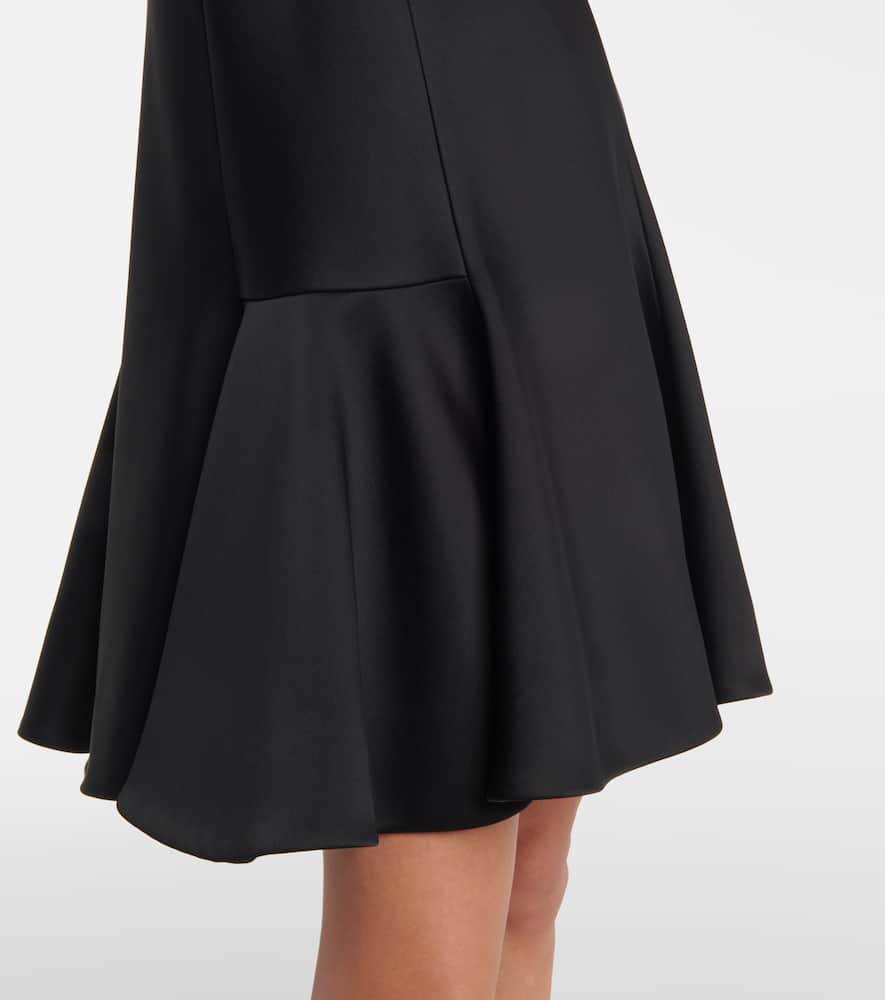 Khaite Mel Crêpe Minidress In Black