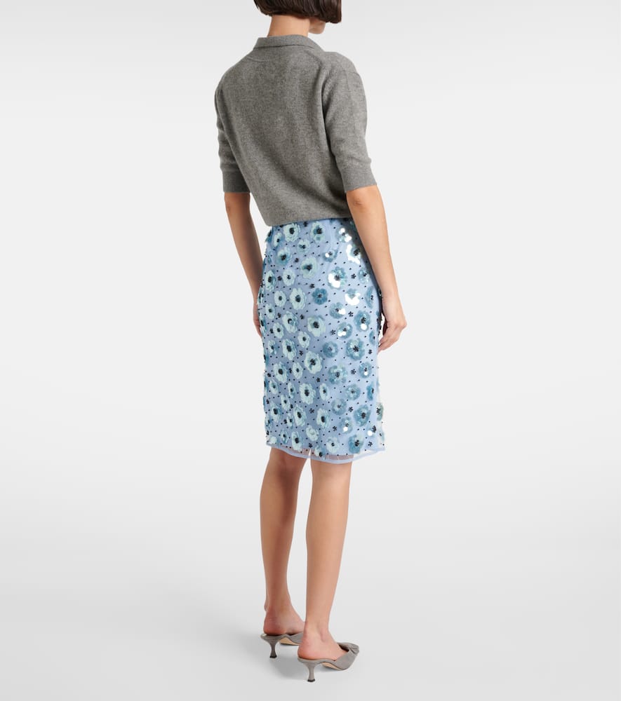 Rotate Birger Christensen Floral Embellished High-rise Miniskirt