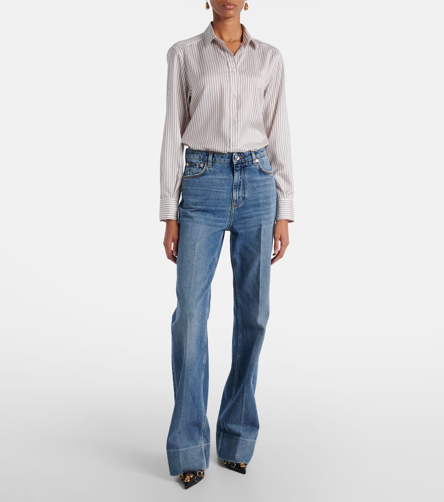 Dolce & Gabbana High-rise Straight Jeans In Blue