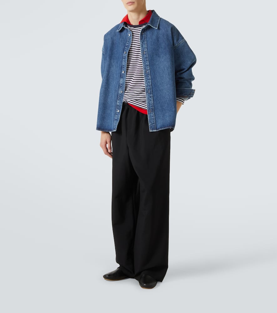 Sunspel Striped Cotton T-shirr