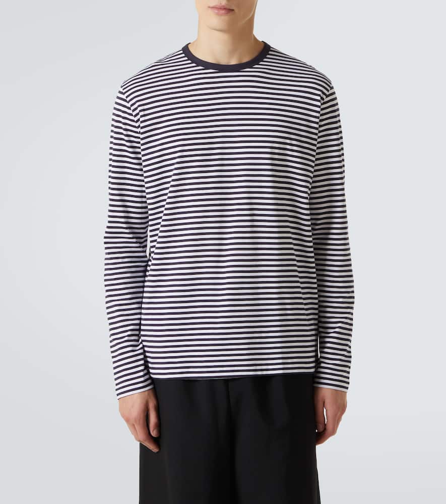 Sunspel Striped Cotton T-shirr