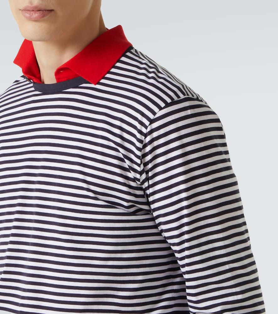Sunspel Striped Cotton T-shirr