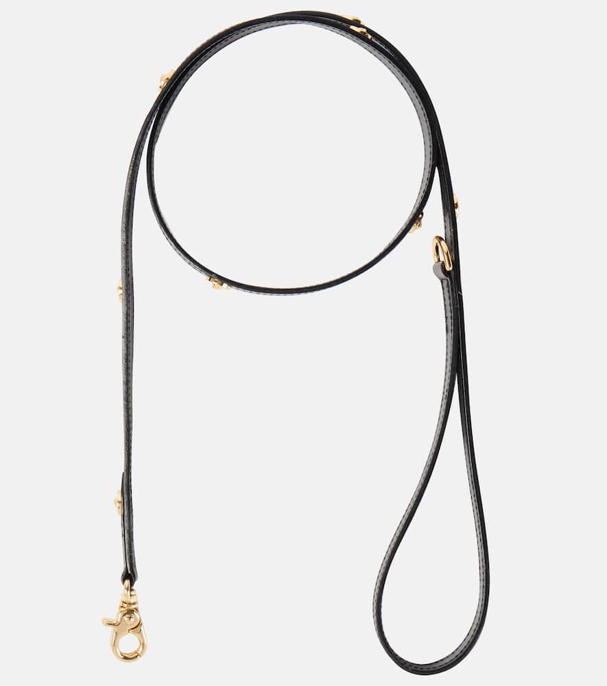 Leather dog leash