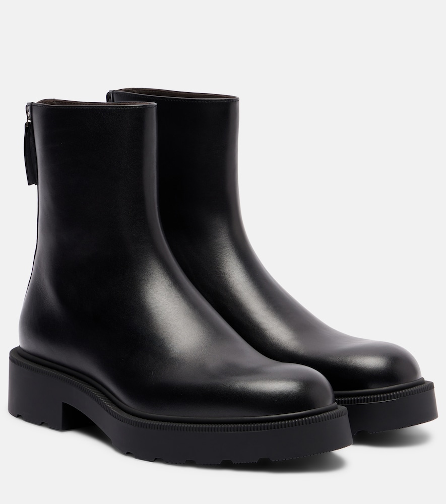 The Row Nobilis Fast leather ankle boots