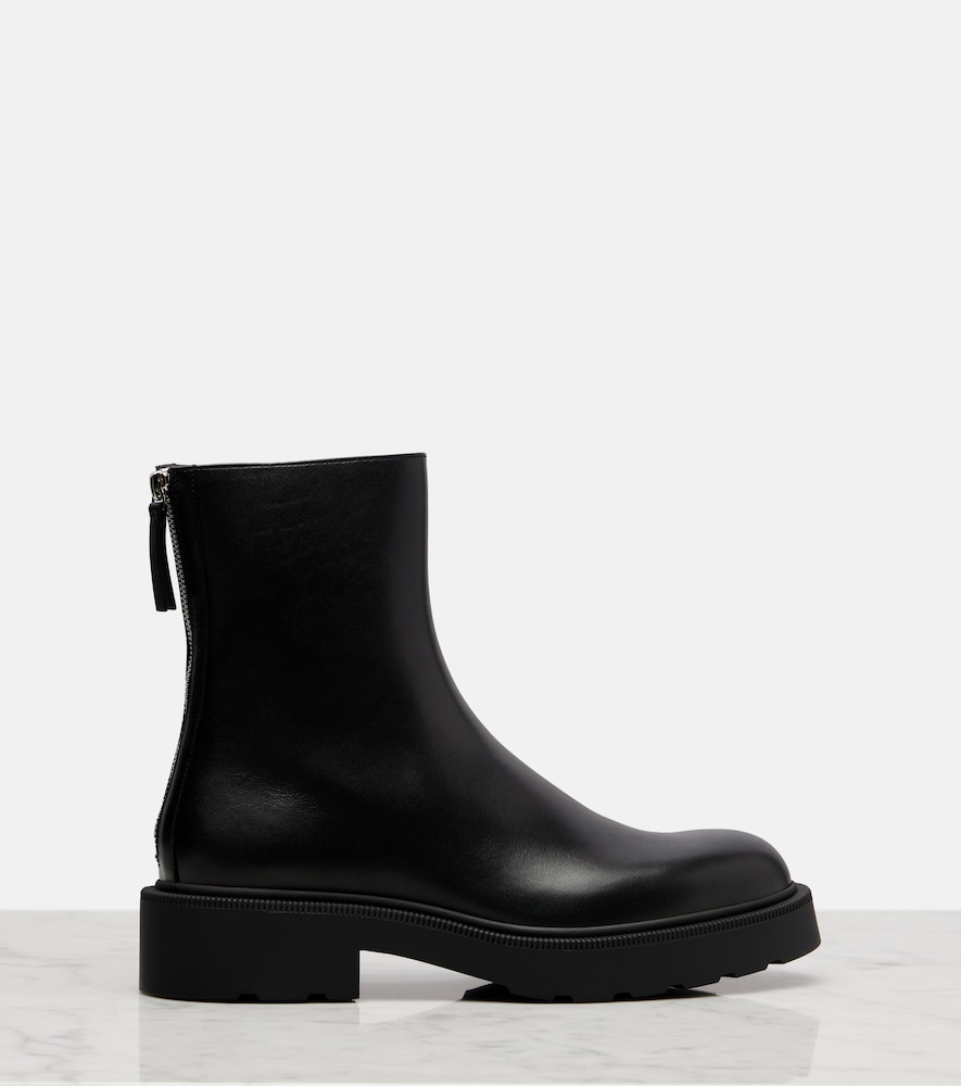  The Row The Row Nobilis Fast Leather Ankle Boots 