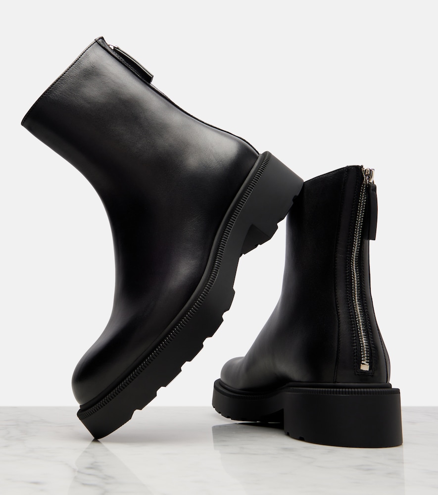  The Row The Row Nobilis Fast Leather Ankle Boots 