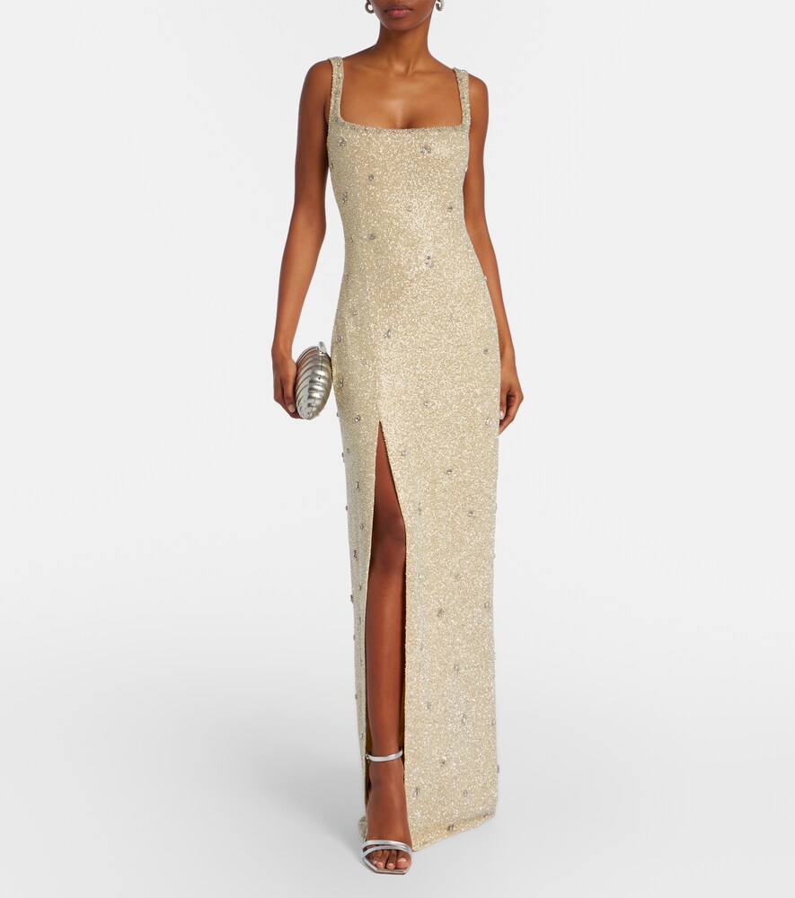 Clio Peppiatt Pamela embellished gown