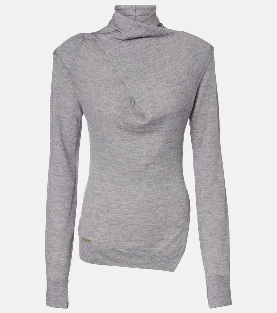 The Attico Virgin wool turtleneck sweater