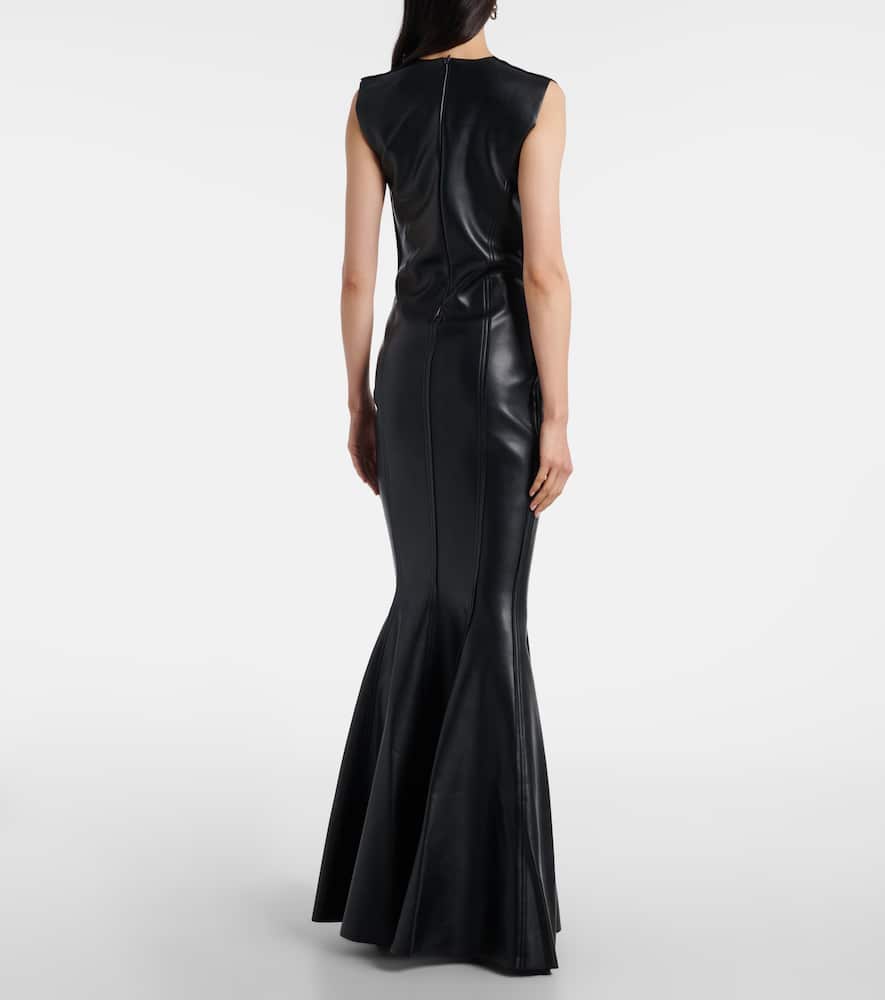 Norma Kamali Sleeveless Grace Fishtail Gown In Black