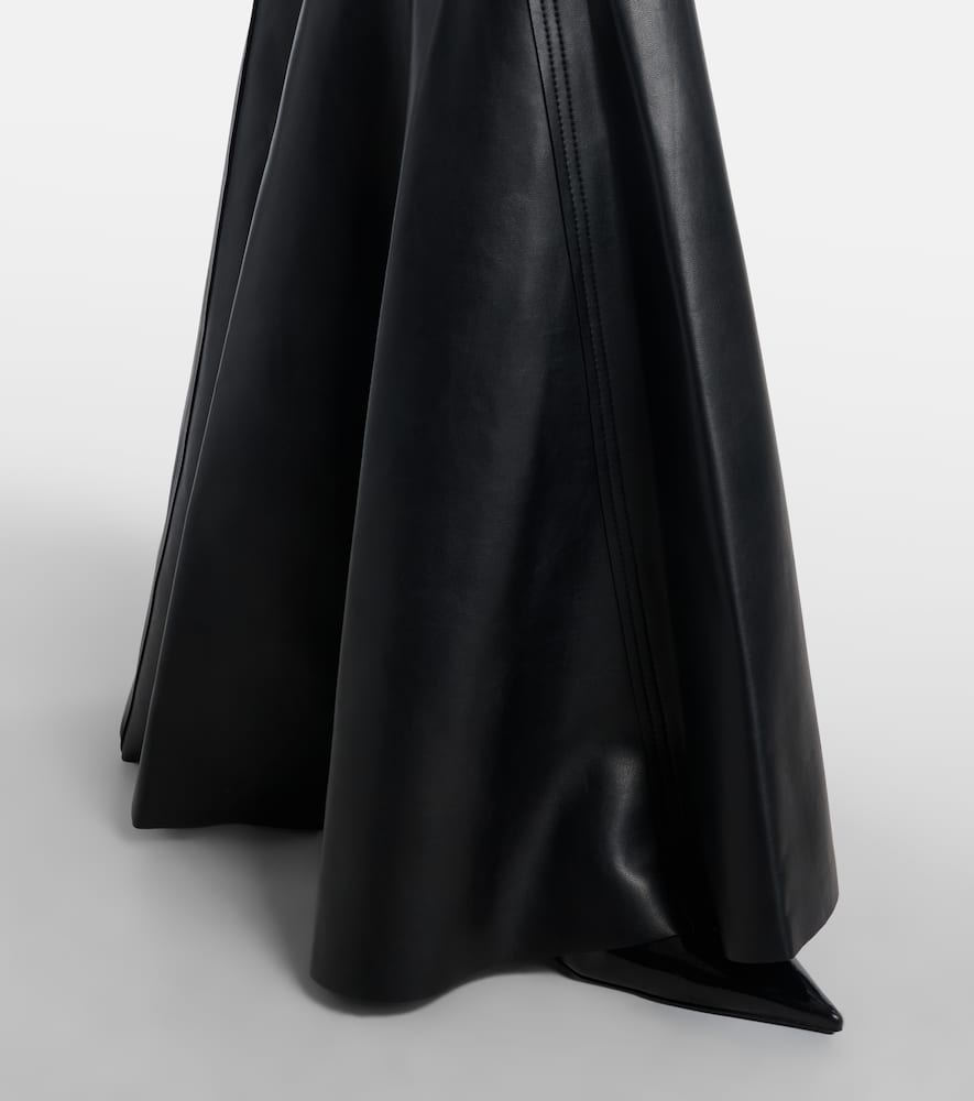 Norma Kamali Sleeveless Grace Fishtail Gown In Black
