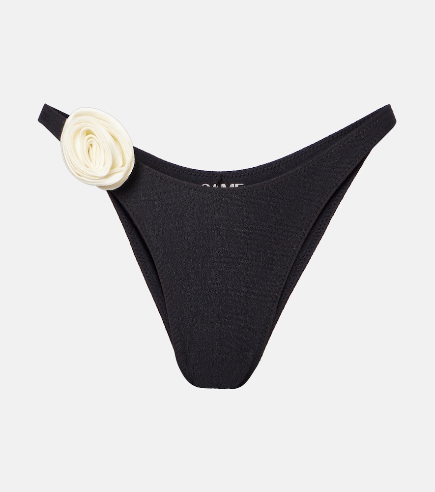 Same Rosette floral-appliqué bikini bottoms
