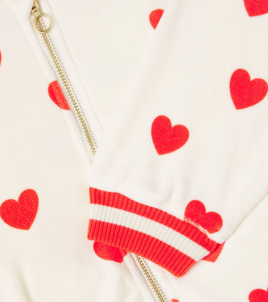 Mini Rodini Printed Cotton-blend Bomber Jacket In Neutral