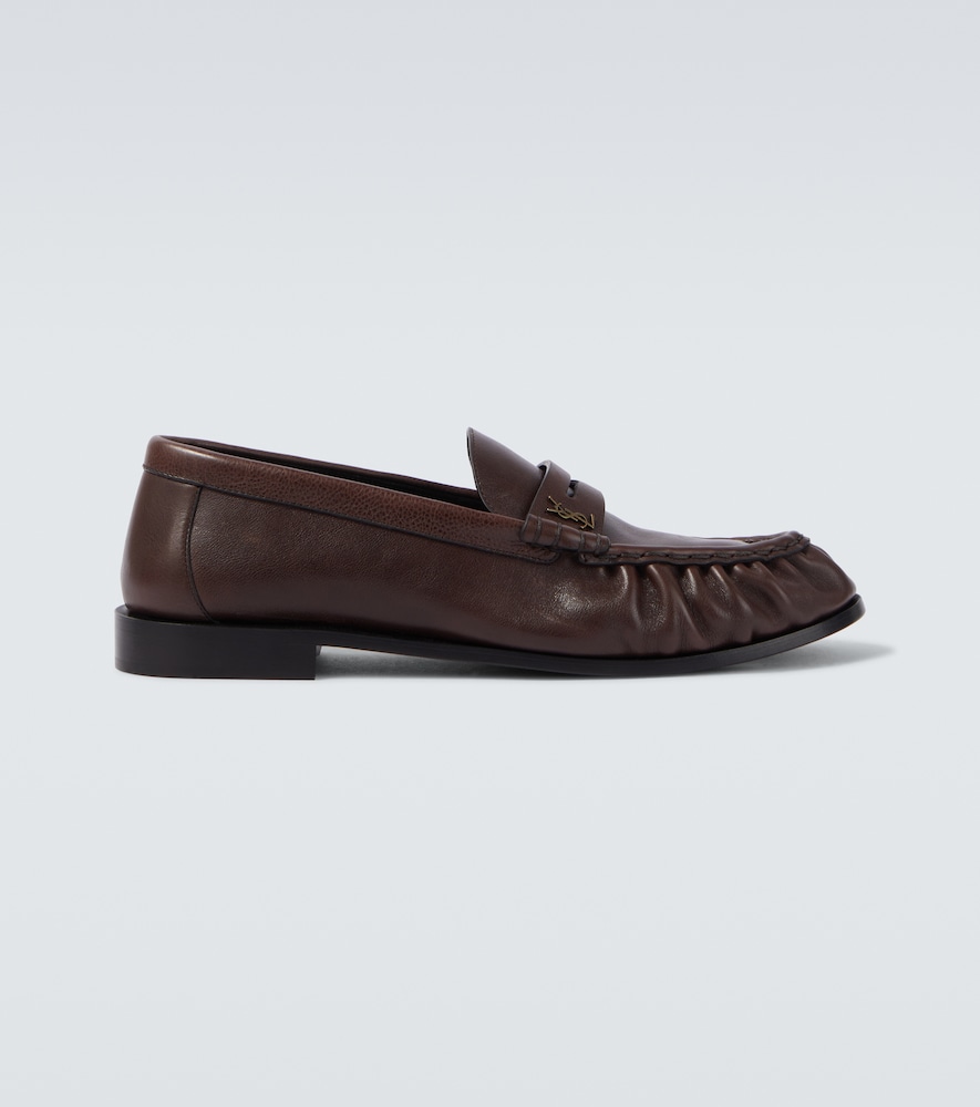 Saint Laurent Le Loafer Supple leather penny loafers