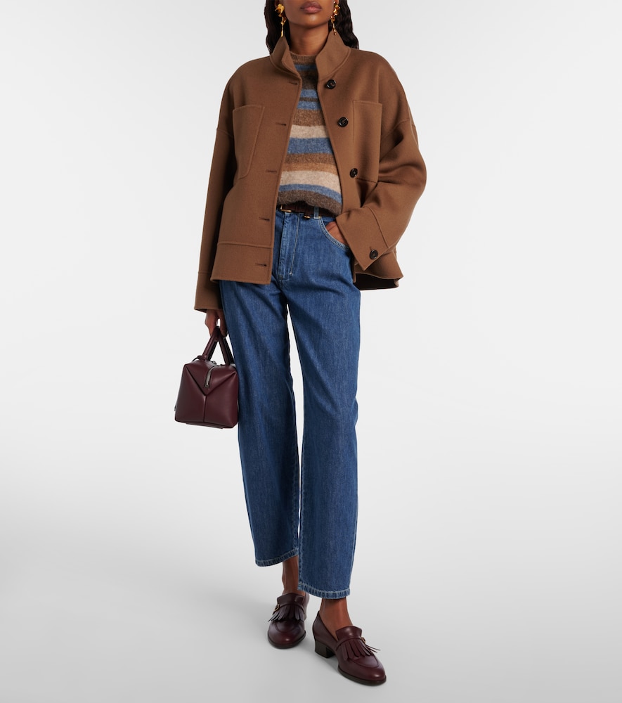 'S Max Mara Masia high-rise barrel-leg jeans