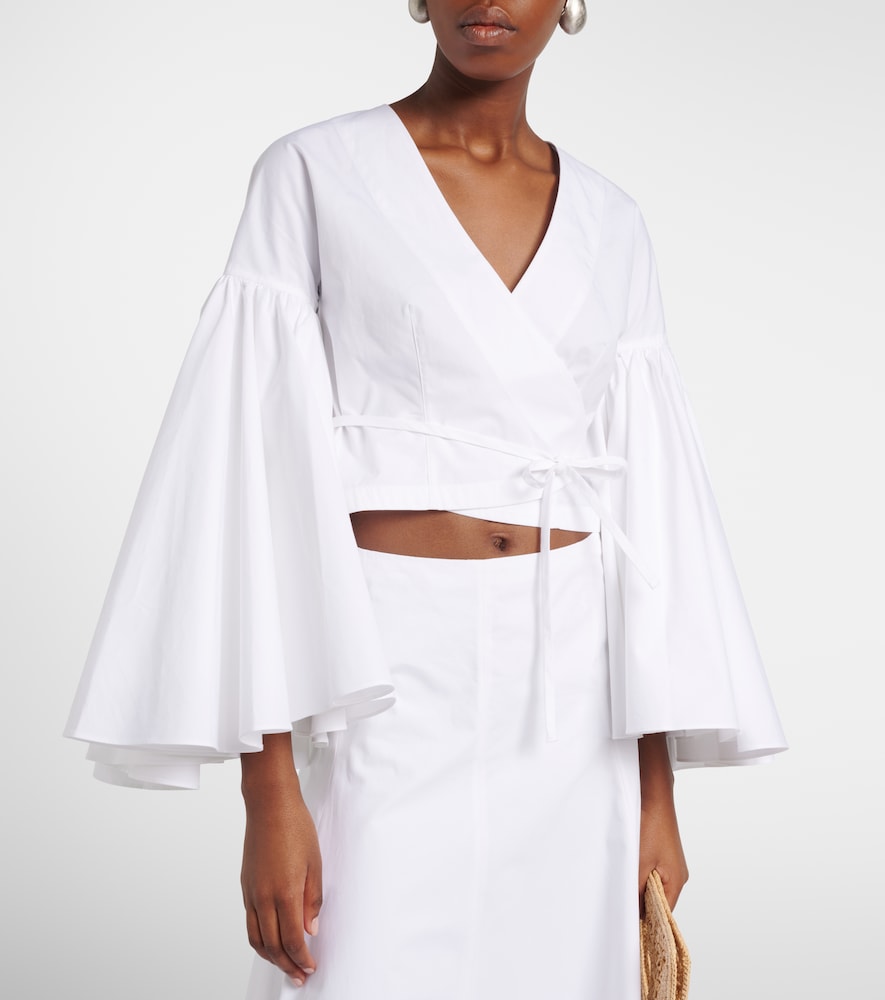  Jacquemus Jacquemus Wickeltop Paysan Aus Baumwollpopeline 