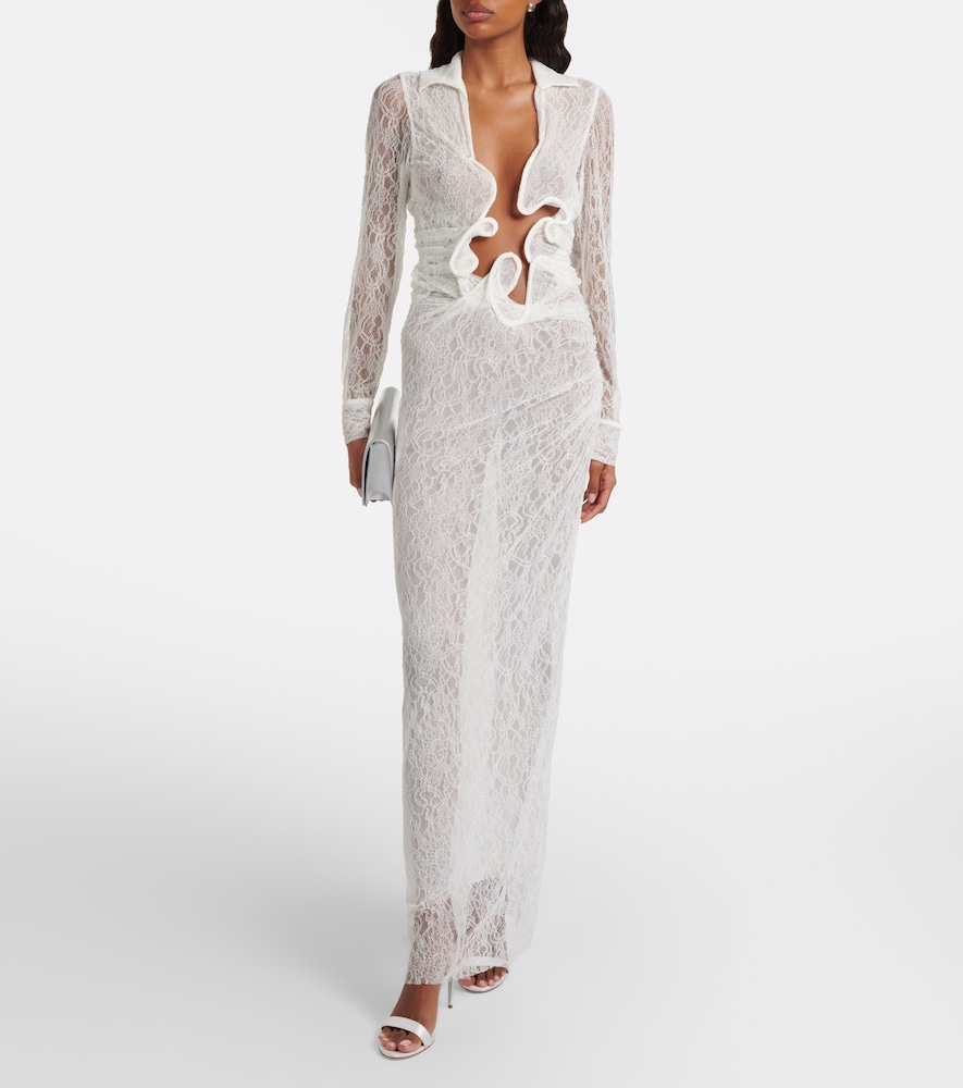 Christopher Esber Venus sheer lace gown