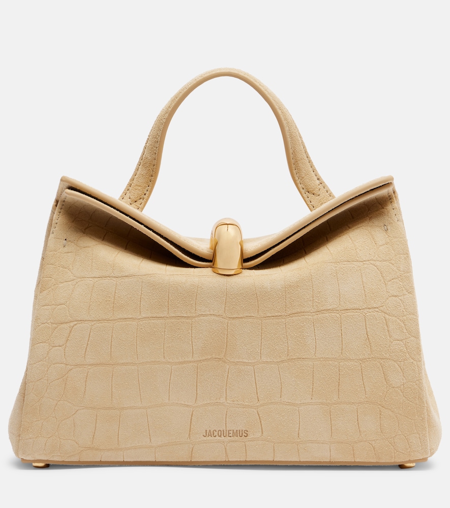 JACQUEMUS Jacquemus Valérie Small suede top-handle bag　Jacquemus Valérie スモール スエード トップハンドル バッグ