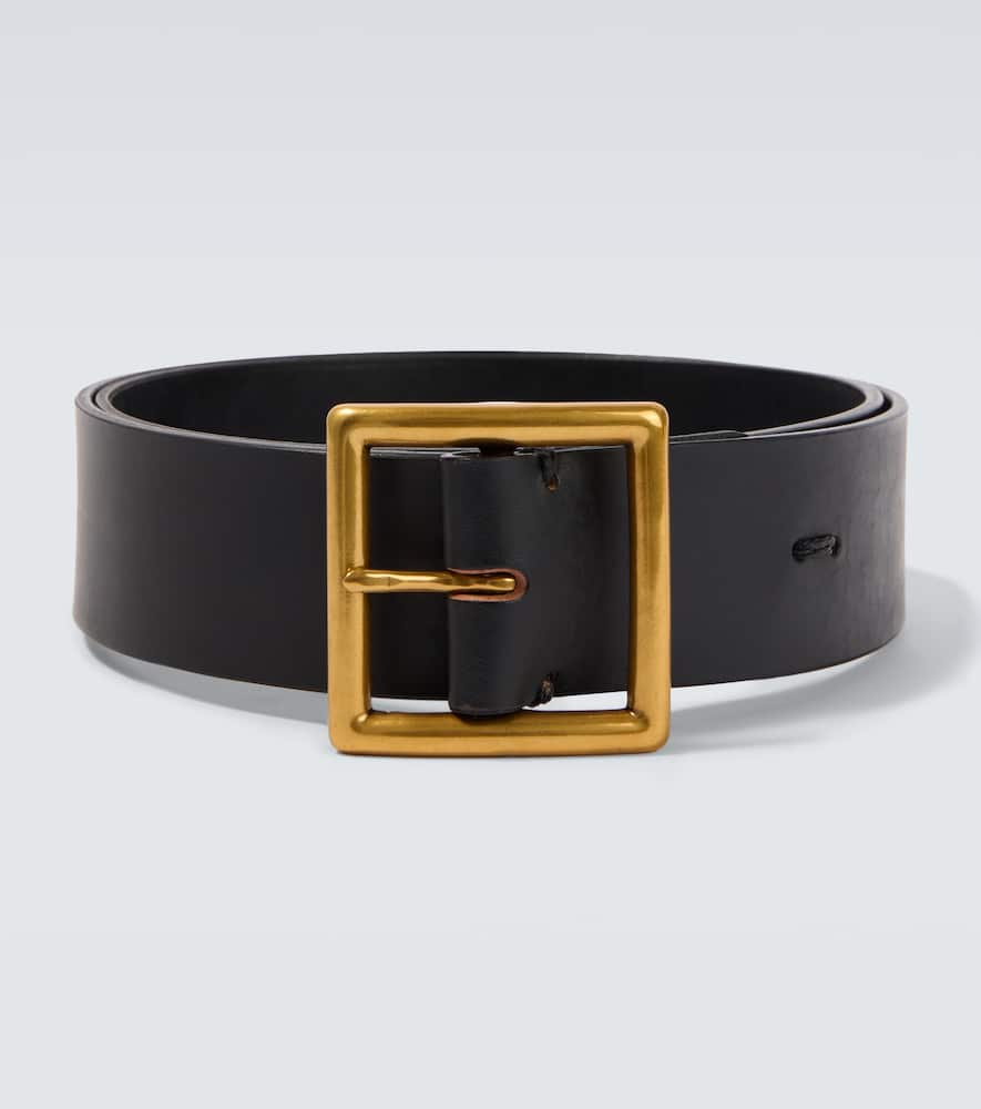 Visvim Leather Belt In Black