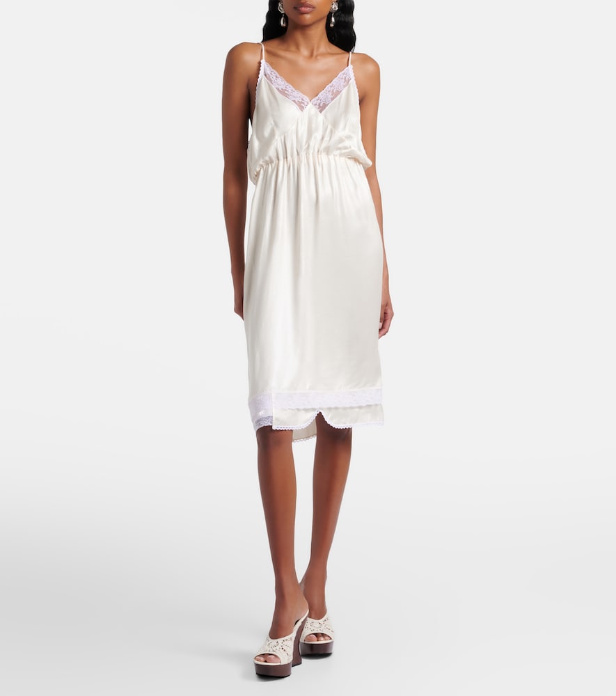 Magda Butrym Lace-trimmed slip dress