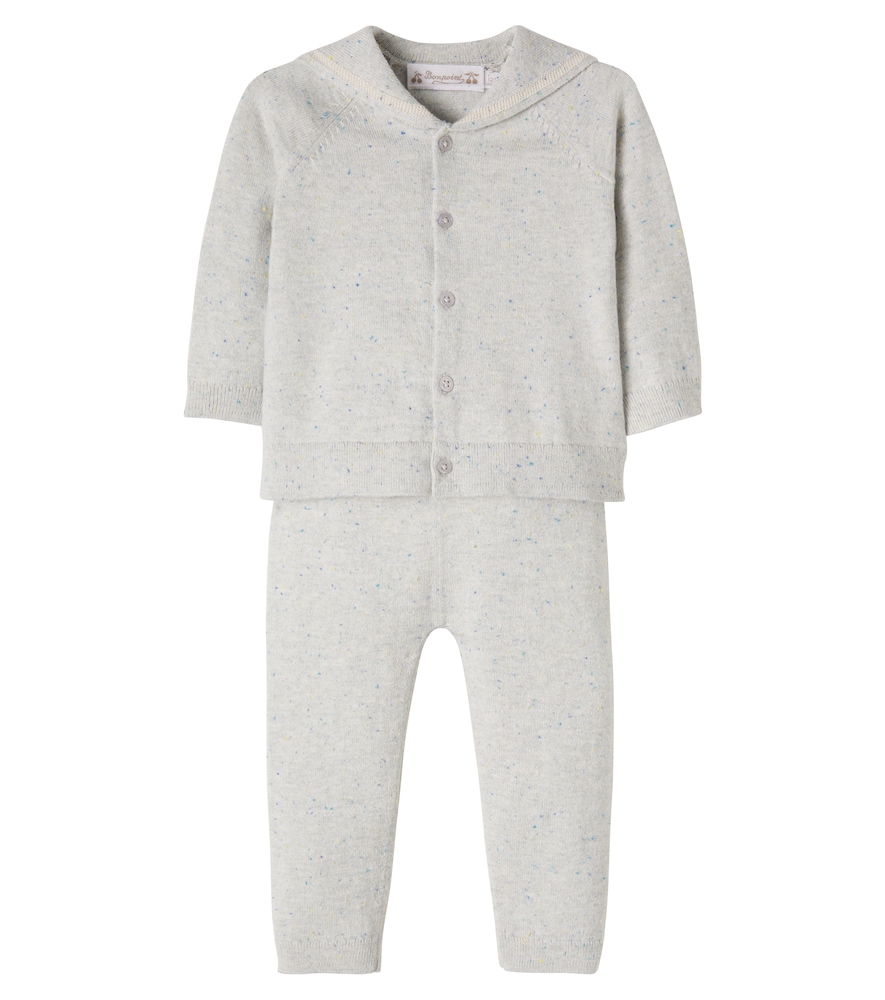 Bonpoint Baby Laslo cotton cardigan and pants set