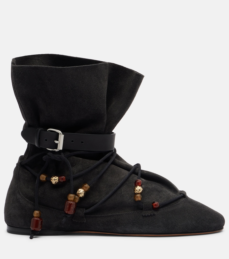  Isabel Marant Isabel Marant Letiz Suede Ankle Boots 
