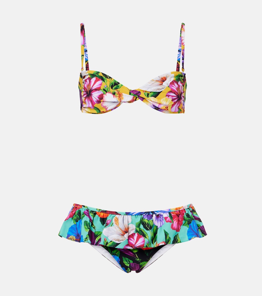 Dolce & Gabbana Floral Bikini In Multi