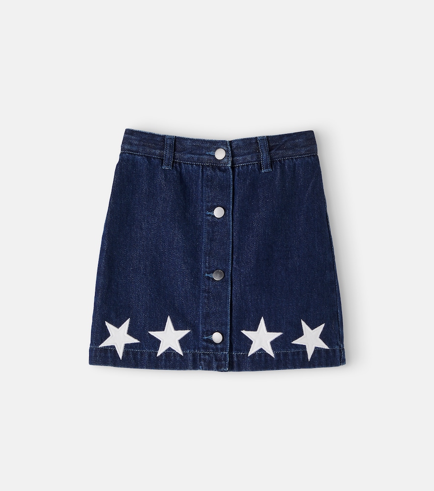 Bestickter Jeansrock