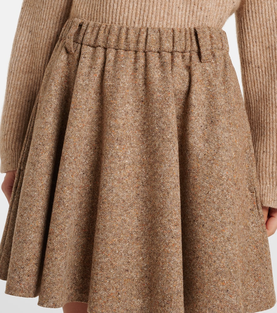 Monili Wool-Blend Miniskirt