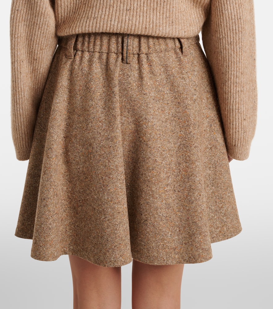 Monili Wool-Blend Miniskirt