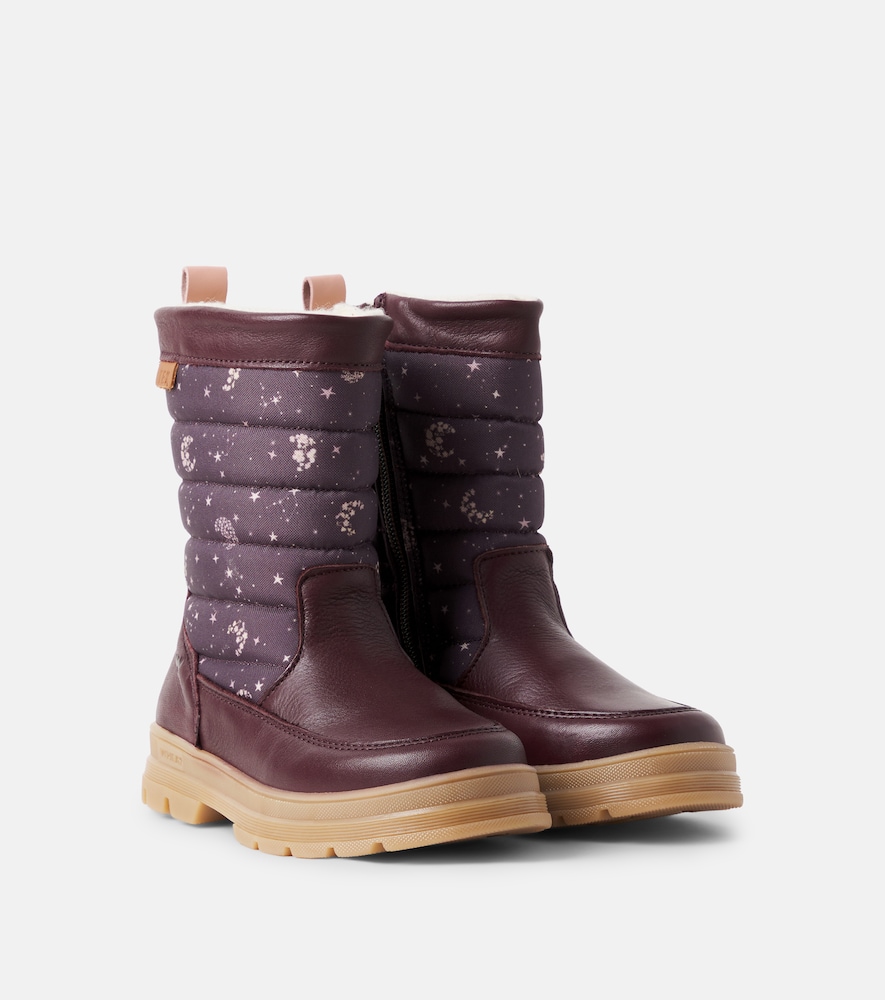 Bedruckte Schneestiefel