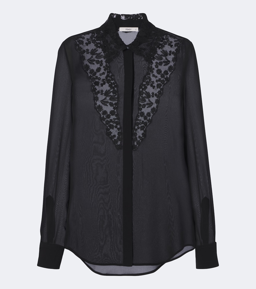 Fendi Chemise en soie dentelle 1800 €