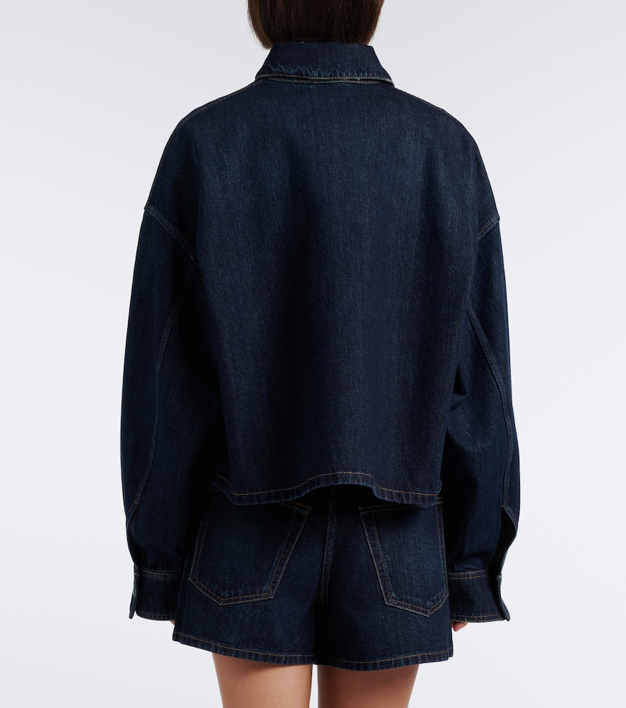 Prada Denim Shirt In Blue