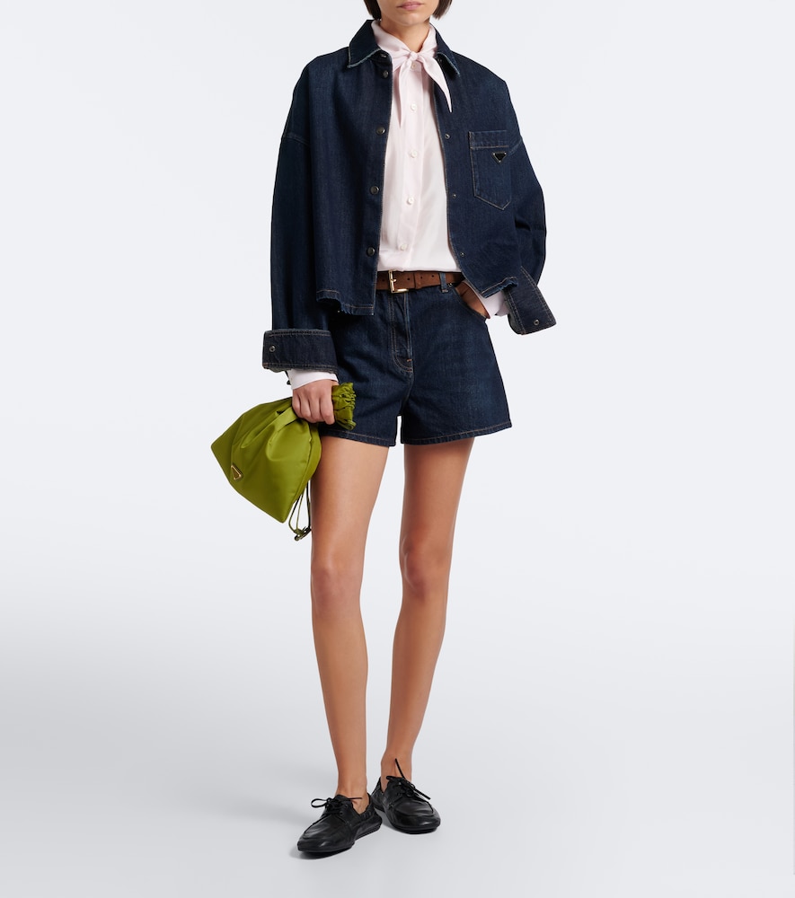Prada Denim Shirt In Blue