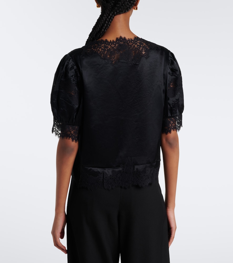Dôen Idella Lace-Trimmed Top