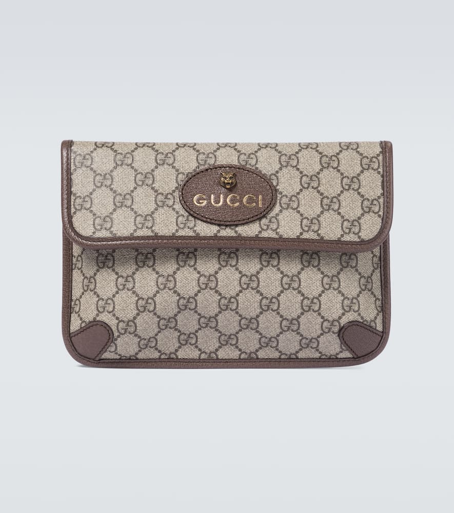 Gucci Original GG Supreme Coated Canvas Acero Long Wallet