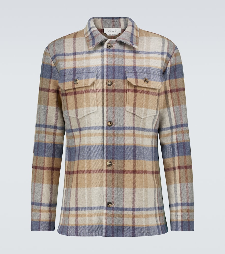Gabriela Hearst Fargo checked cashmere overshirt