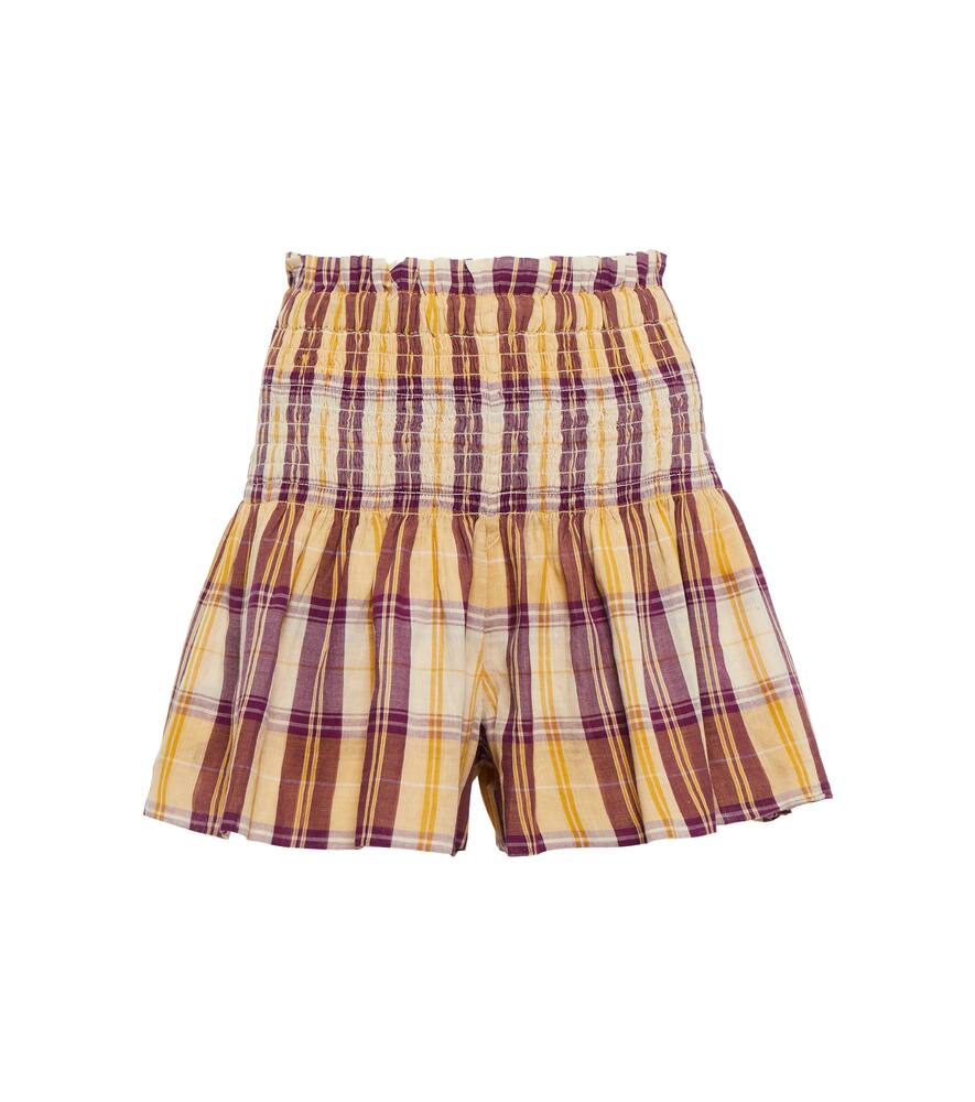 Marant Etoile Bayowel shirred cotton shorts