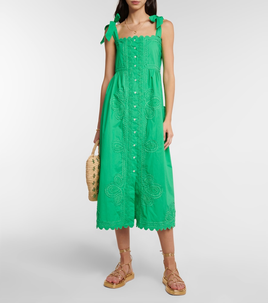  Juliet Dunn Juliet Dunn Midikleid Aus Baumwolle 