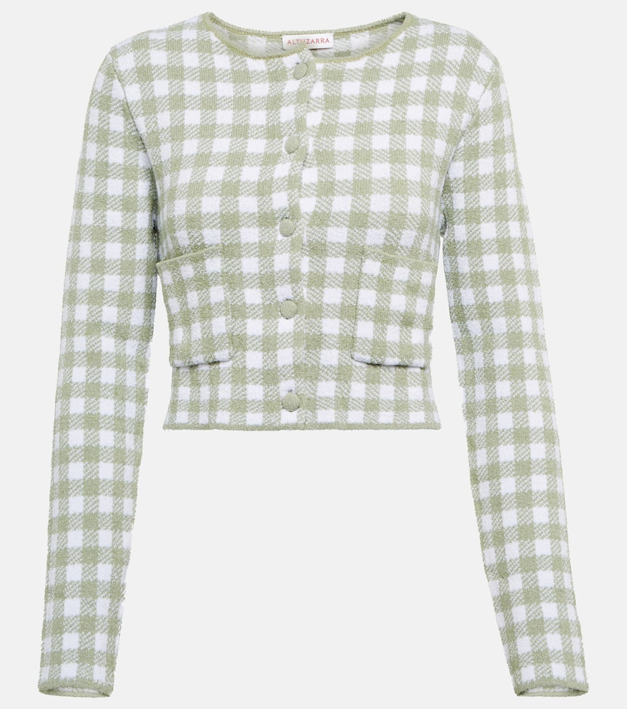 Altuzarra Flicker checked cardigan